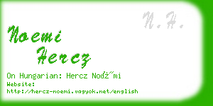 noemi hercz business card